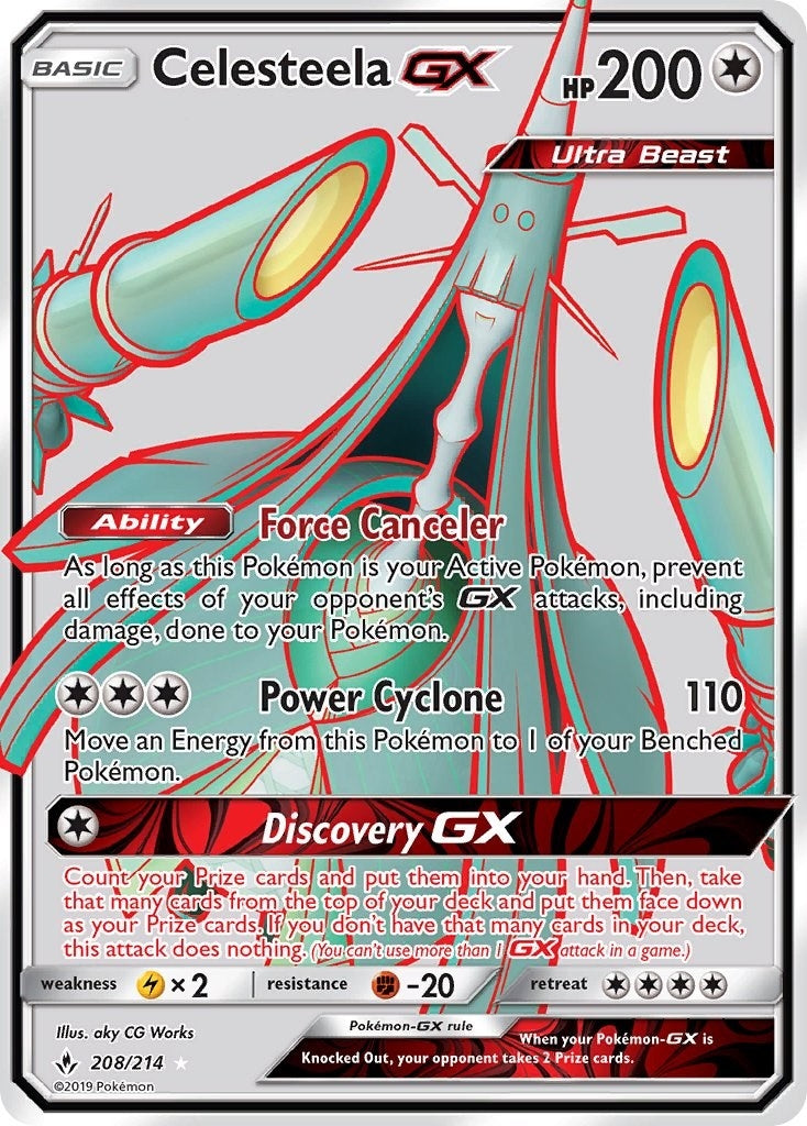 Image for Celesteela GX (Full Art) (208/214) (SM - Unbroken Bonds) (SM10) - Pokemon
