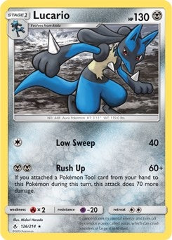 Image for Lucario - 126/214 (SM Unbroken Bonds) (126/214) (Deck Exclusives) (PR) - Pokemon