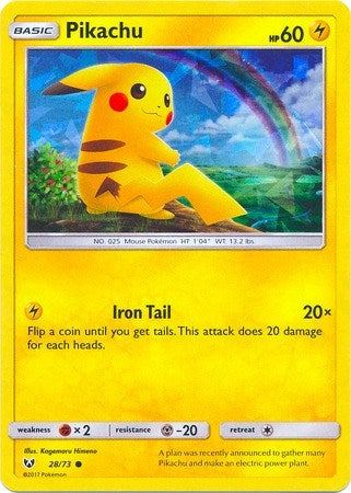 Image for Pikachu - 28/73 (Cracked Ice Holo) (028/073) (Deck Exclusives) (PR) - Pokemon