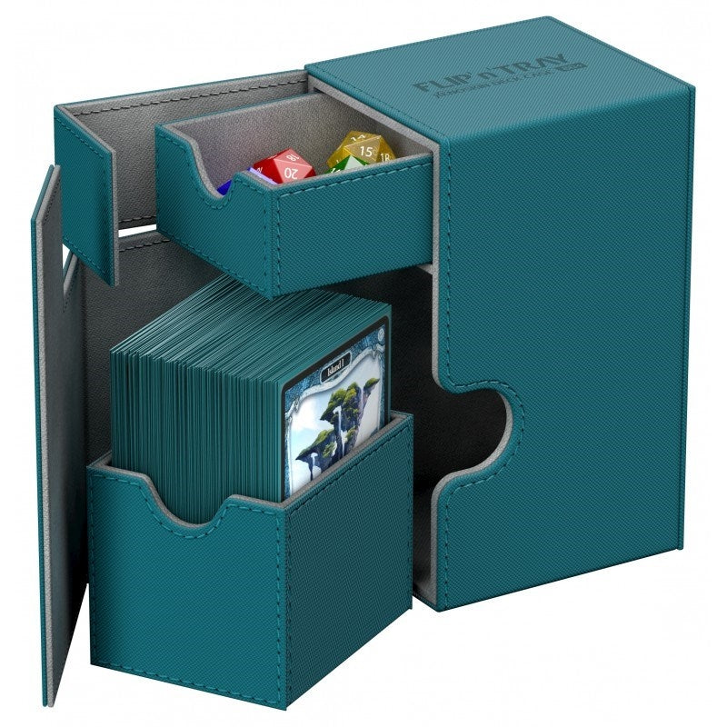 Image for Flip 'n' Tray Deck Case XenoSkin - Petrol (Holds 80+) - Deck Boxes