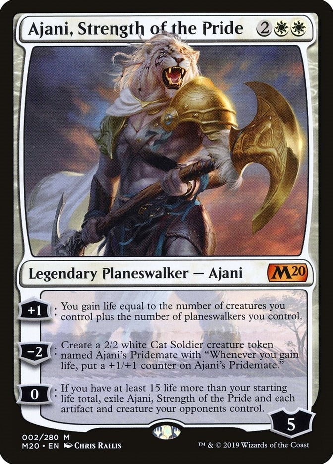 Ajani, Strength of the Pride (2) (Core Set 2020)