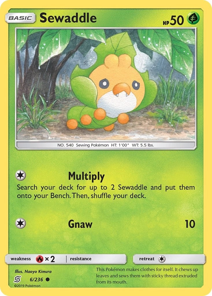 Image for Sewaddle (6) (6/236) (SM - Unified Minds) (SM11) - Pokemon