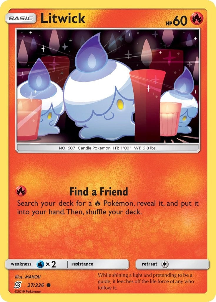 Image for Litwick (27) (27/236) (SM - Unified Minds) (SM11) - Pokemon