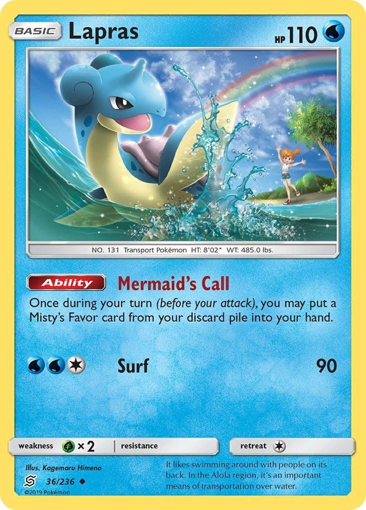 Image for Lapras (36/236) (SM - Unified Minds) (SM11) - Pokemon
