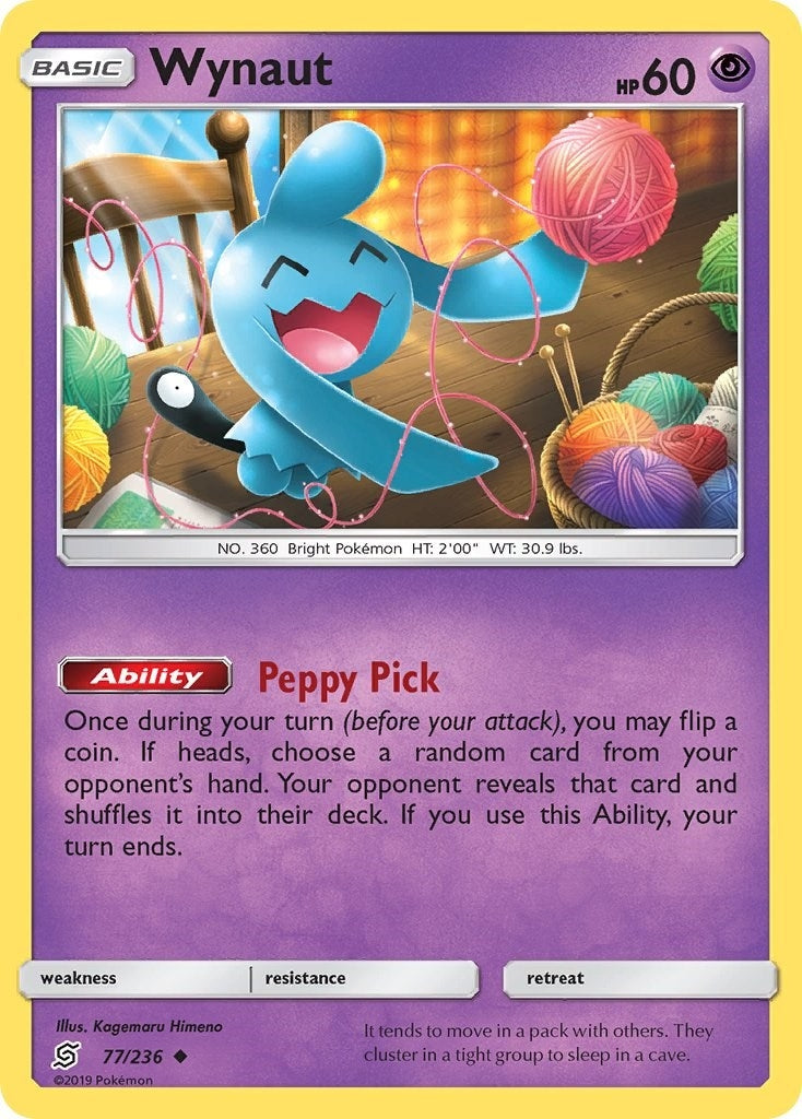 Image for Wynaut (77/236) (SM - Unified Minds) (SM11) - Pokemon