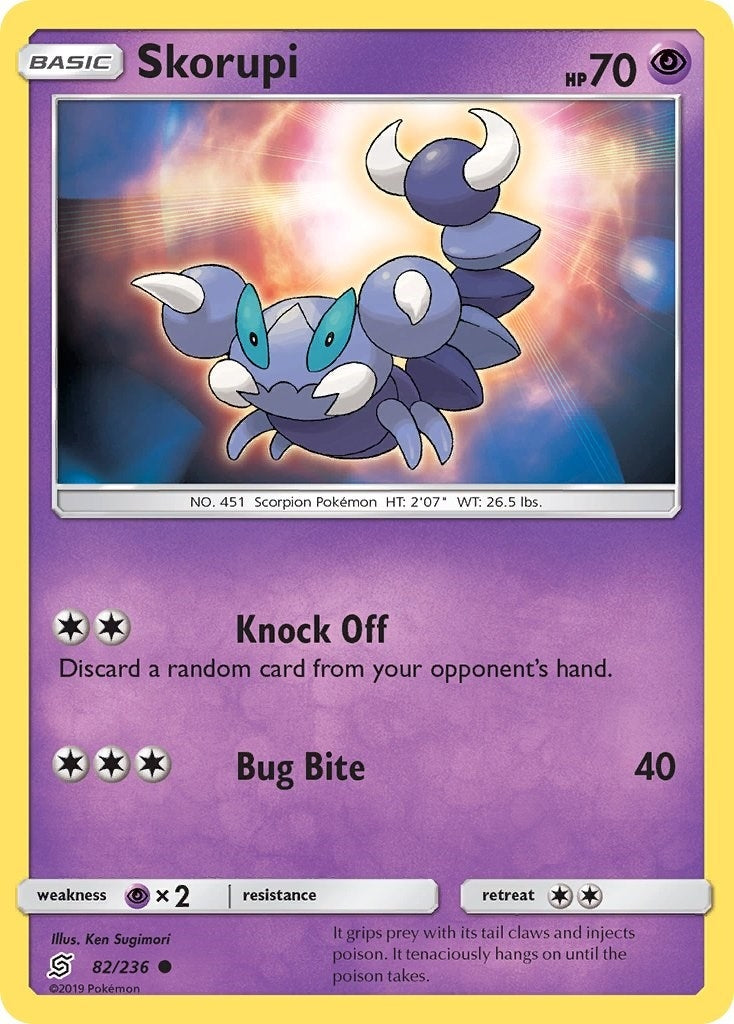 Image for Skorupi (82/236) (SM - Unified Minds) (SM11) - Pokemon