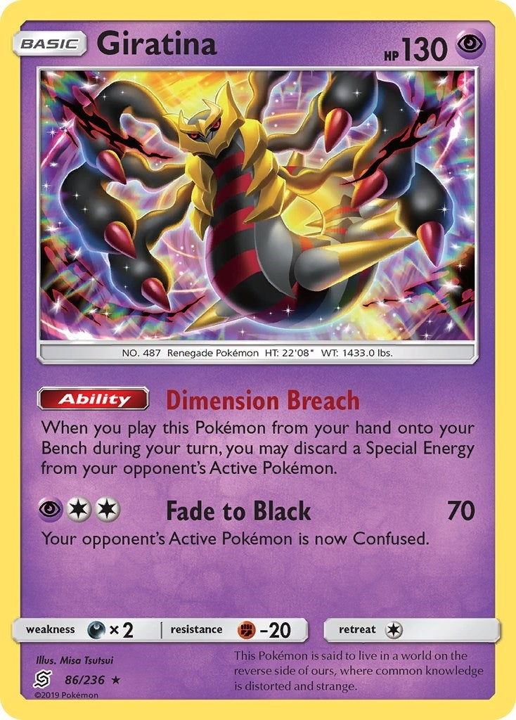 Image for Giratina (86/236) (SM - Unified Minds) (SM11) - Pokemon