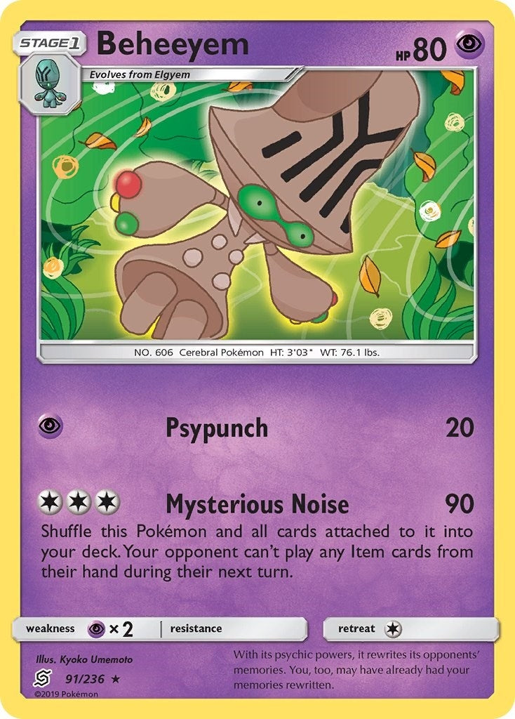 Image for Beheeyem (91/236) (SM - Unified Minds) (SM11) - Pokemon