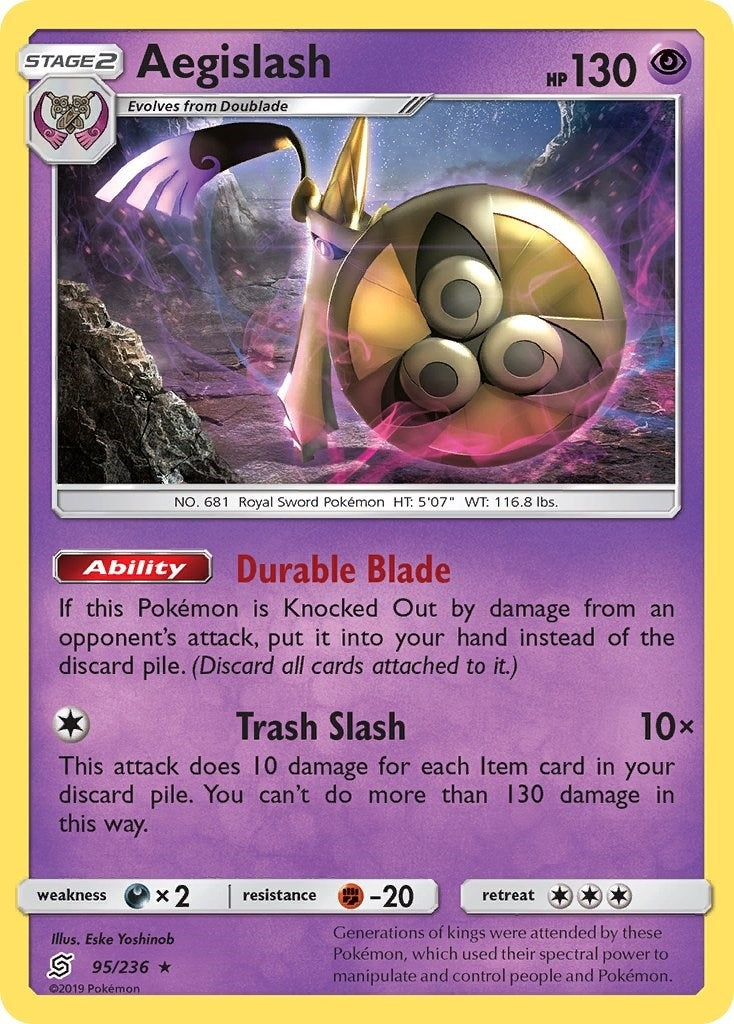 Image for Aegislash (95/236) (SM - Unified Minds) (SM11) - Pokemon