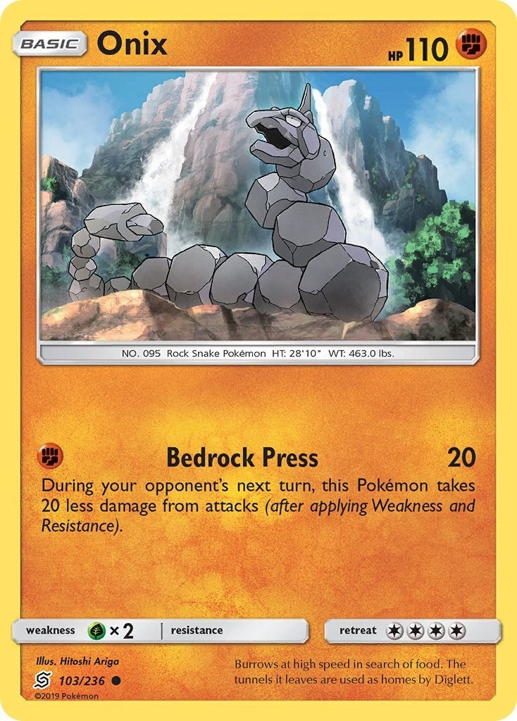 Image for Onix (103/236) (SM - Unified Minds) (SM11) - Pokemon