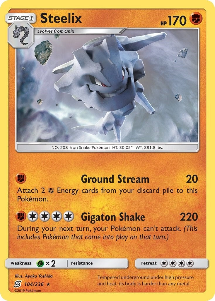 Image for Steelix (104/236) (SM - Unified Minds) (SM11) - Pokemon