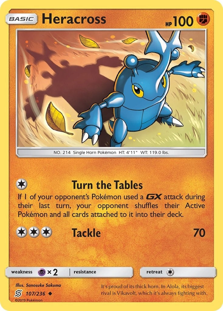 Image for Heracross (107/236) (SM - Unified Minds) (SM11) - Pokemon