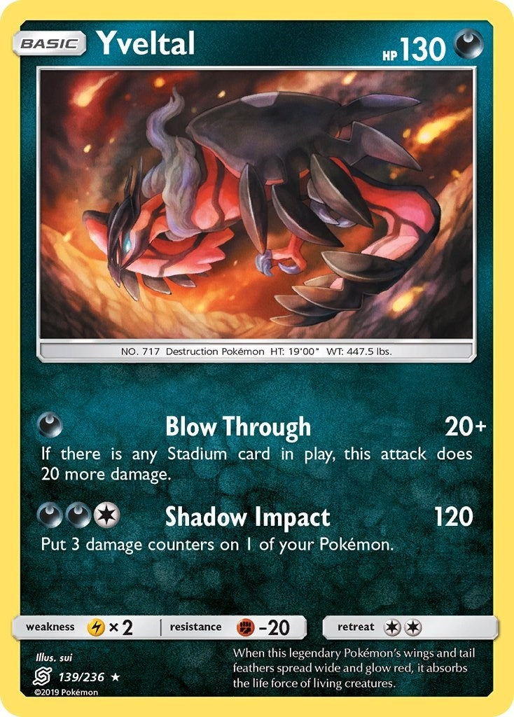 Image for Yveltal (139/236) (SM - Unified Minds) (SM11) - Pokemon