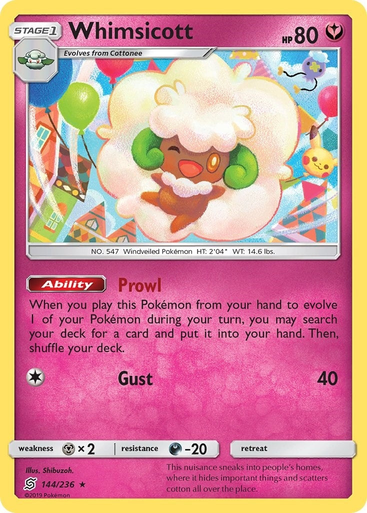 Image for Whimsicott (144/236) (SM - Unified Minds) (SM11) - Pokemon