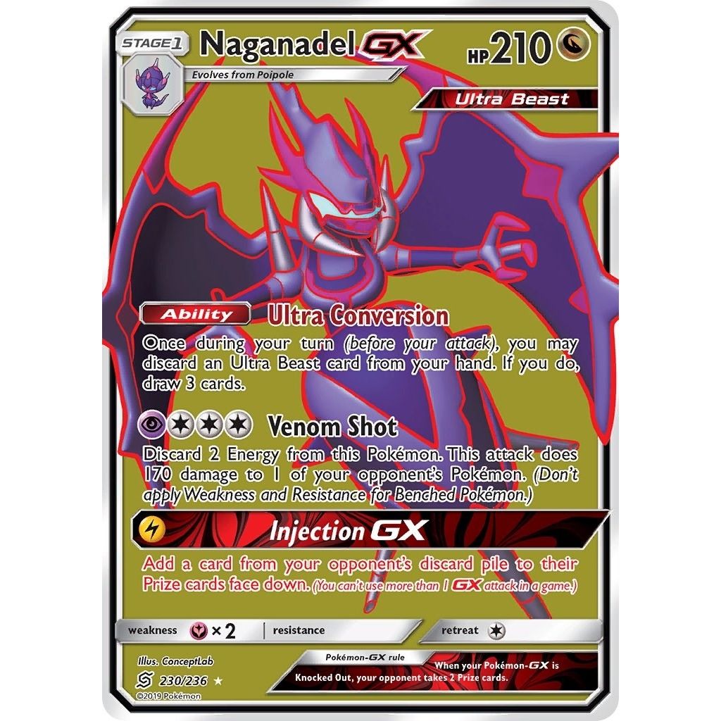 Naganadel GX (Full Art) (230/236) (SM - Unified Minds) - PokeBox USA