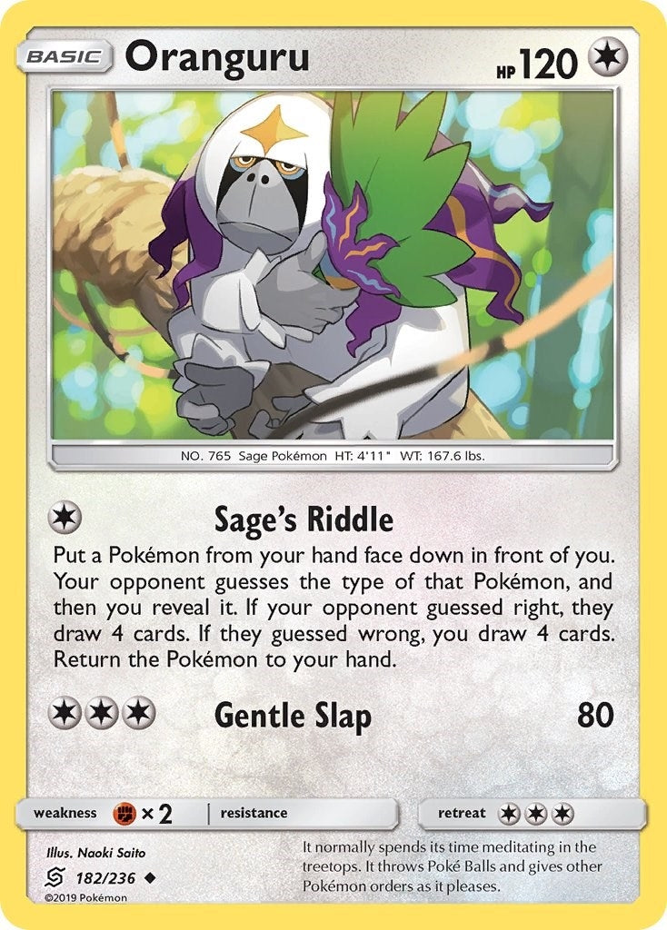 Image for Oranguru (182/236) (SM - Unified Minds) (SM11) - Pokemon
