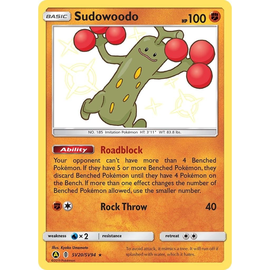 Sudowoodo (SV20/SV94) (Hidden Fates: Shiny Vault) - PokeBox USA