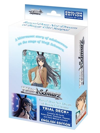 Image for Rascal Does Not Dream of Bunny Girl Senpai Trial Deck+ - Weiss Schwarz