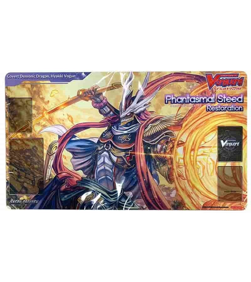 Image for Cardfight!! Vanguard Sneak Preview Playmat: Phantasmal Steed Restoration - Covert Demonic Dragon, Hyakki Vogue - Playmats