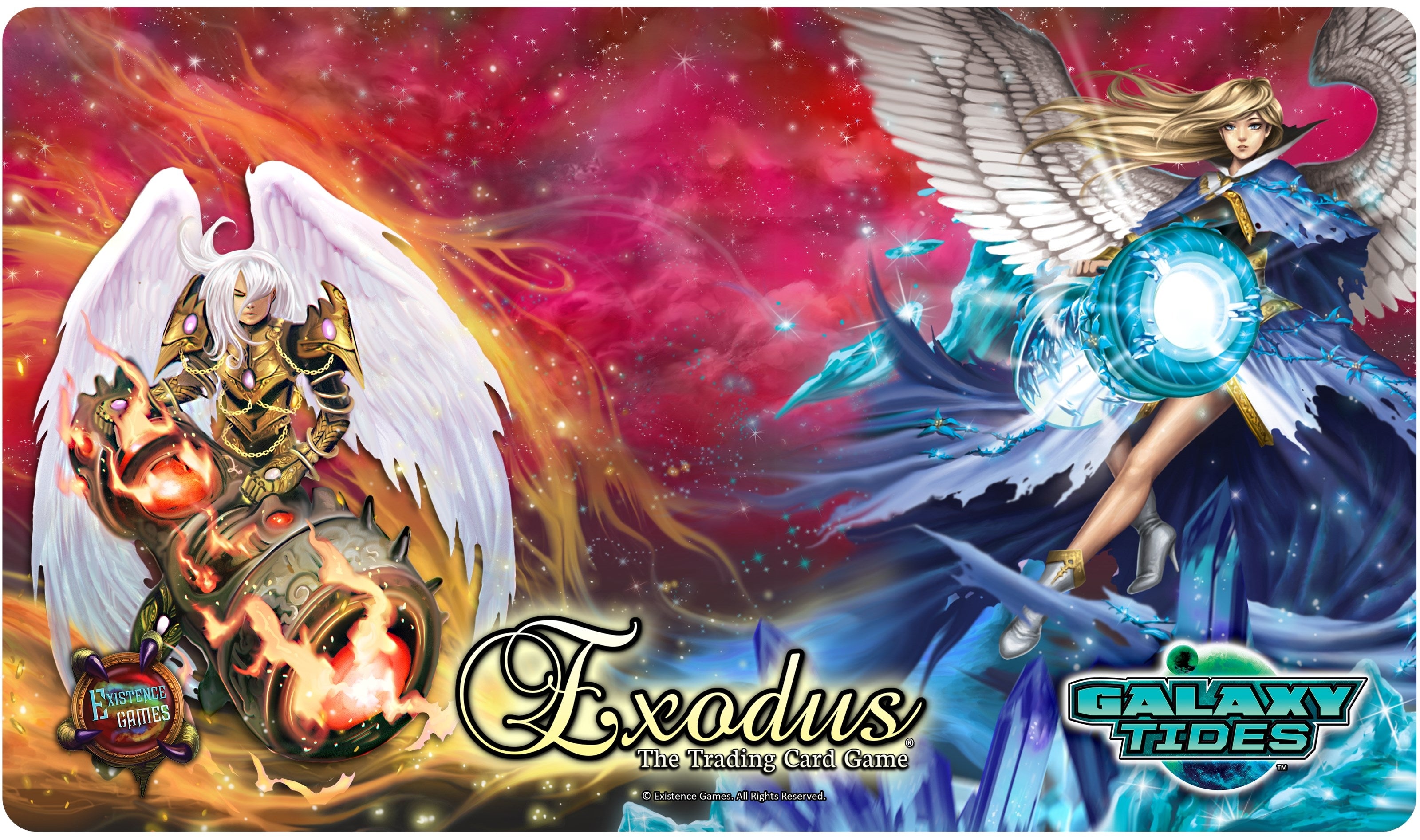 Image for Twin Cannon Angels Playmat for Exodus TCG - Playmats