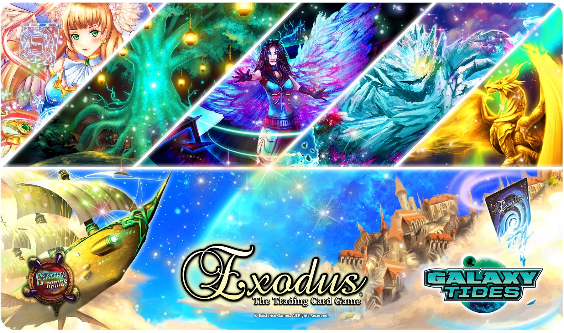 Image for Galaxy Tides Rare Playmat for Exodus TCG - Playmats