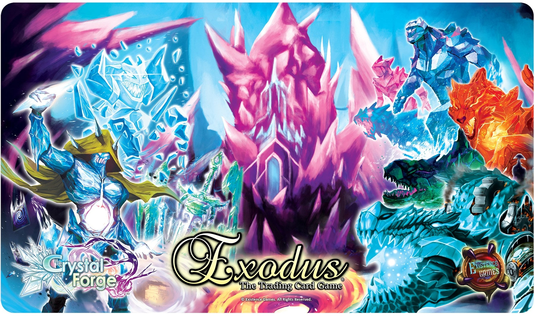 Image for Crystal Forge Shardveil Playmat for Exodus TCG - Playmats