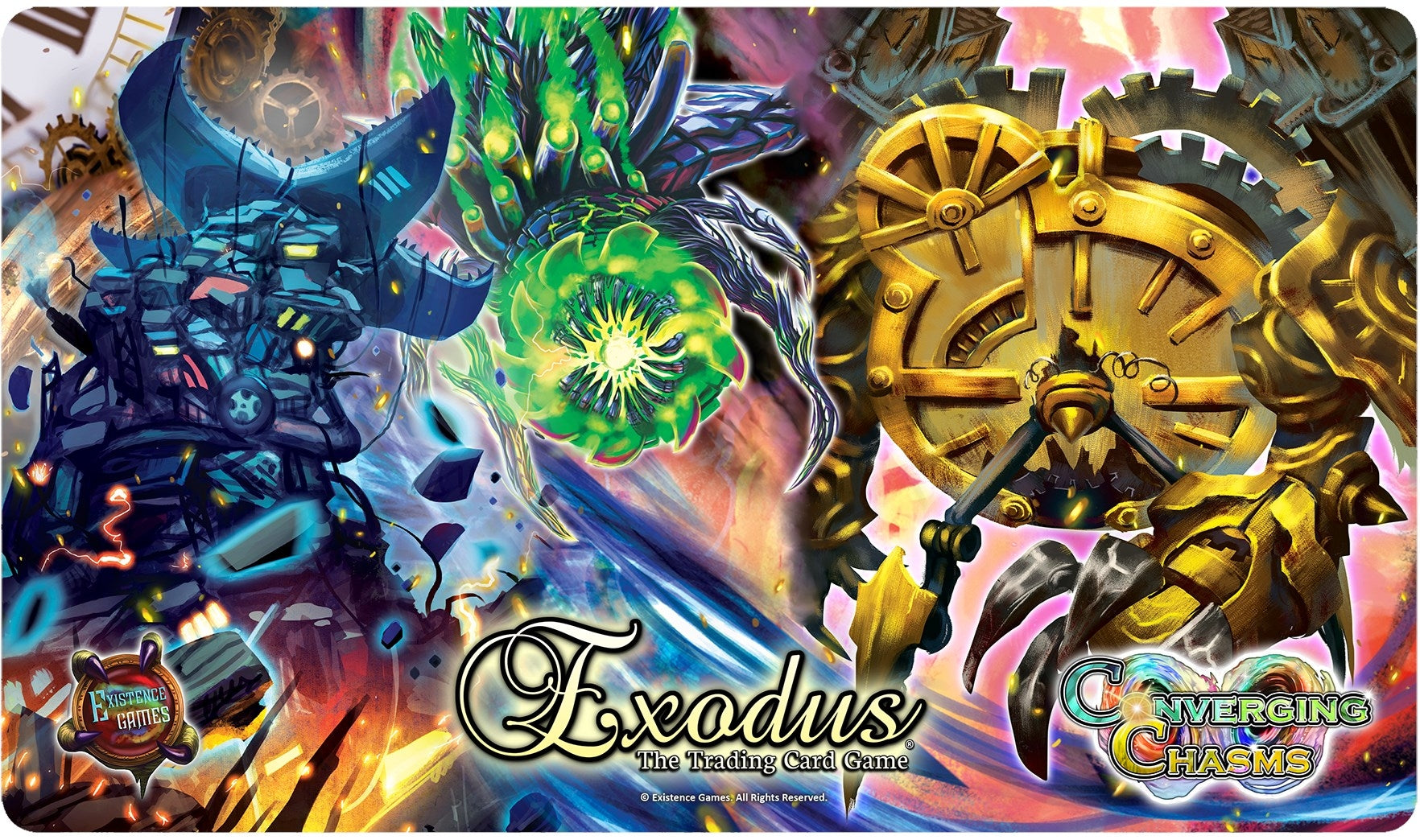 Image for Converging Chasms Machines Playmat for Exodus TCG - Playmats