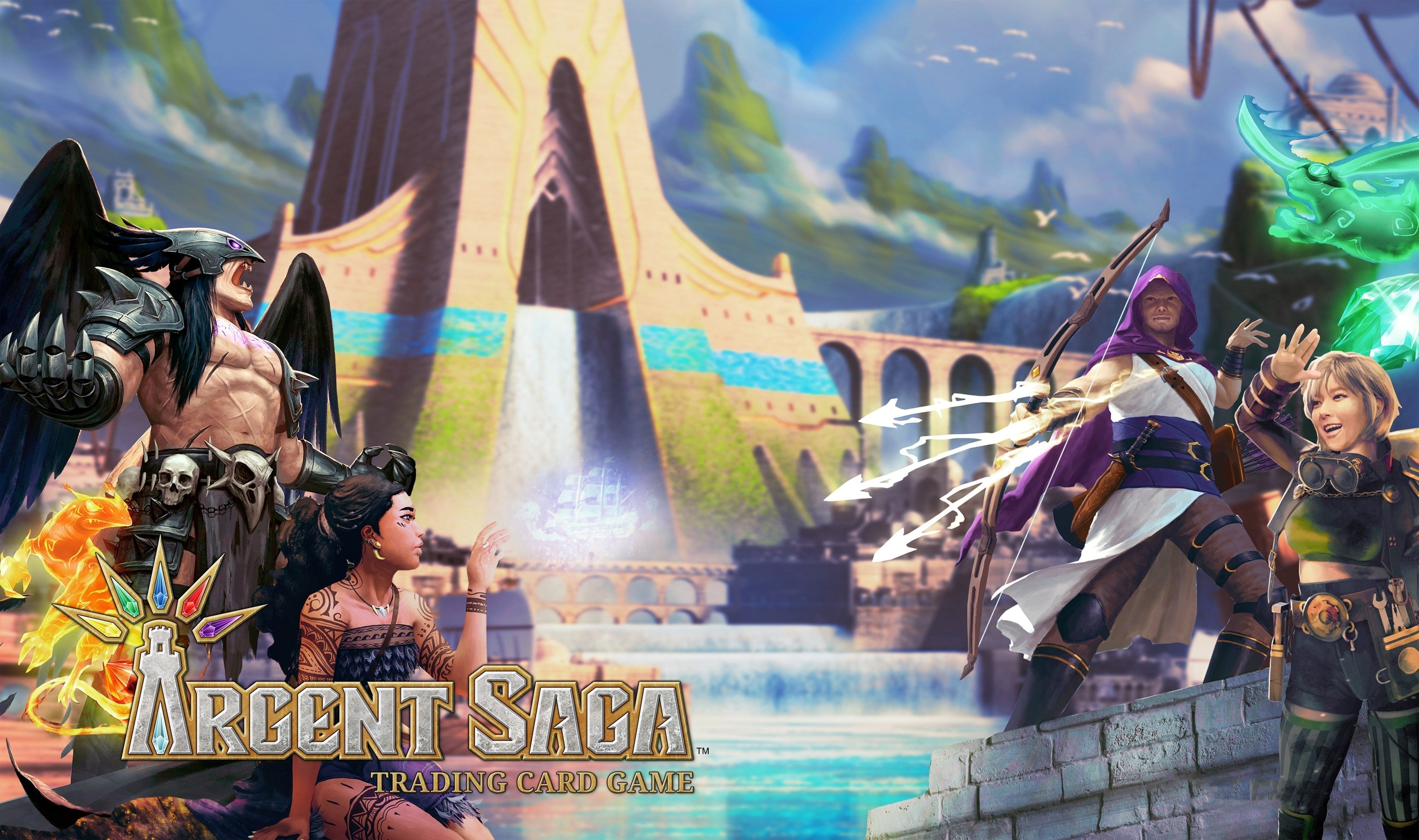 Image for Argent Saga TCG Rubber Playmat - Argos Battle for Water Tower - Playmats