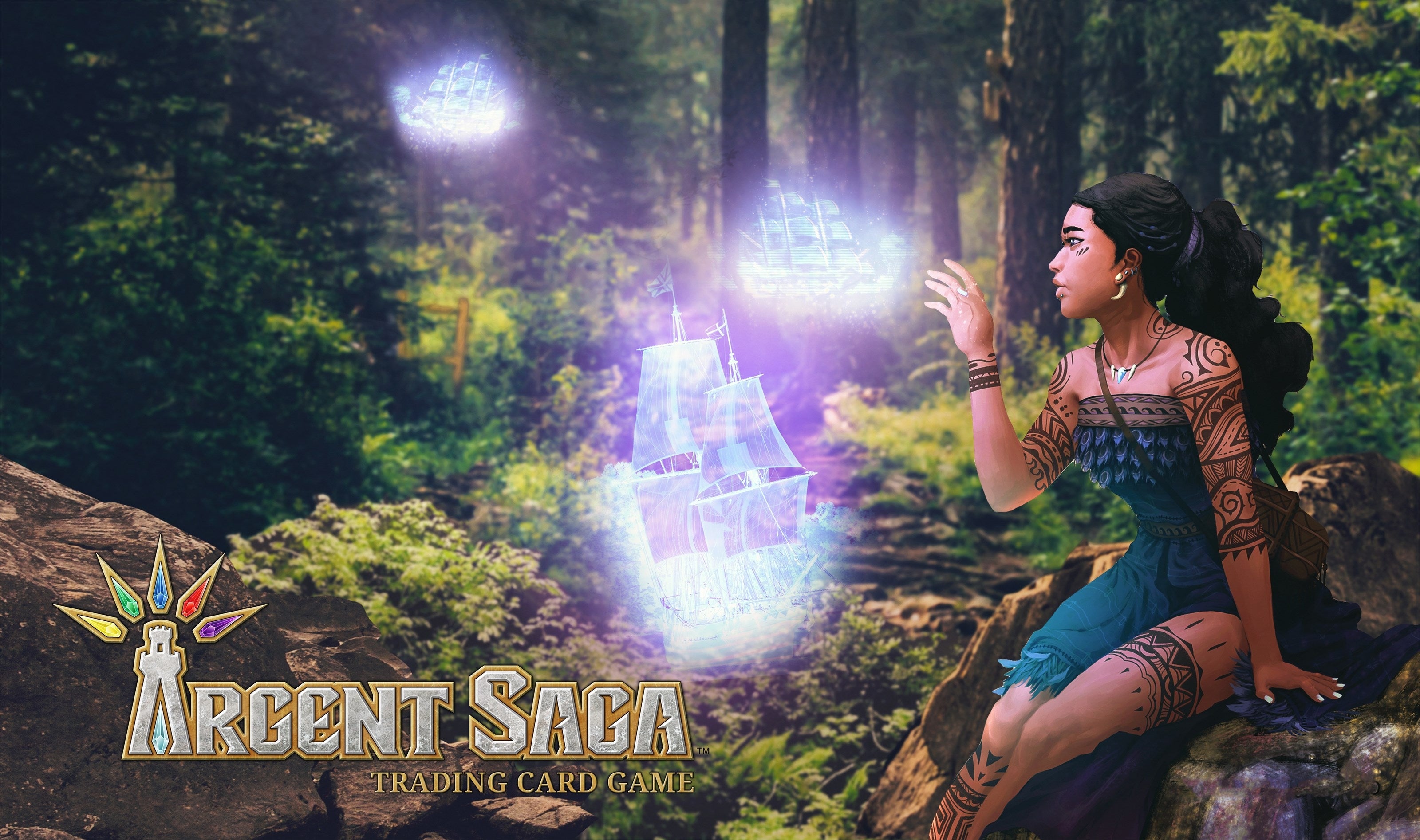 Image for Argent Saga TCG Rubber Playmat - Mirai, Forest Protector - Playmats