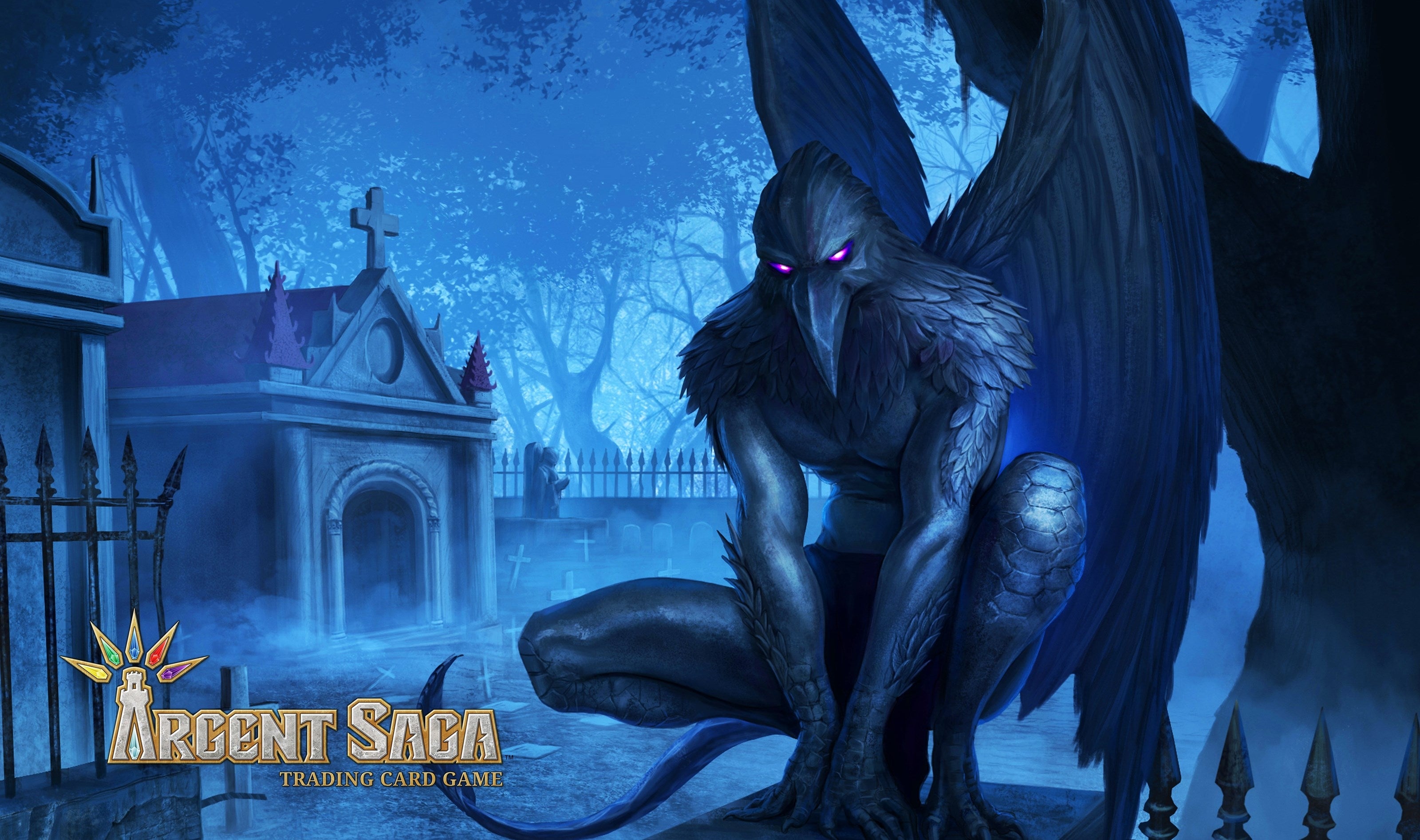 Image for Argent Saga TCG Rubber Playmat - Shadow Gargoyle - Playmats