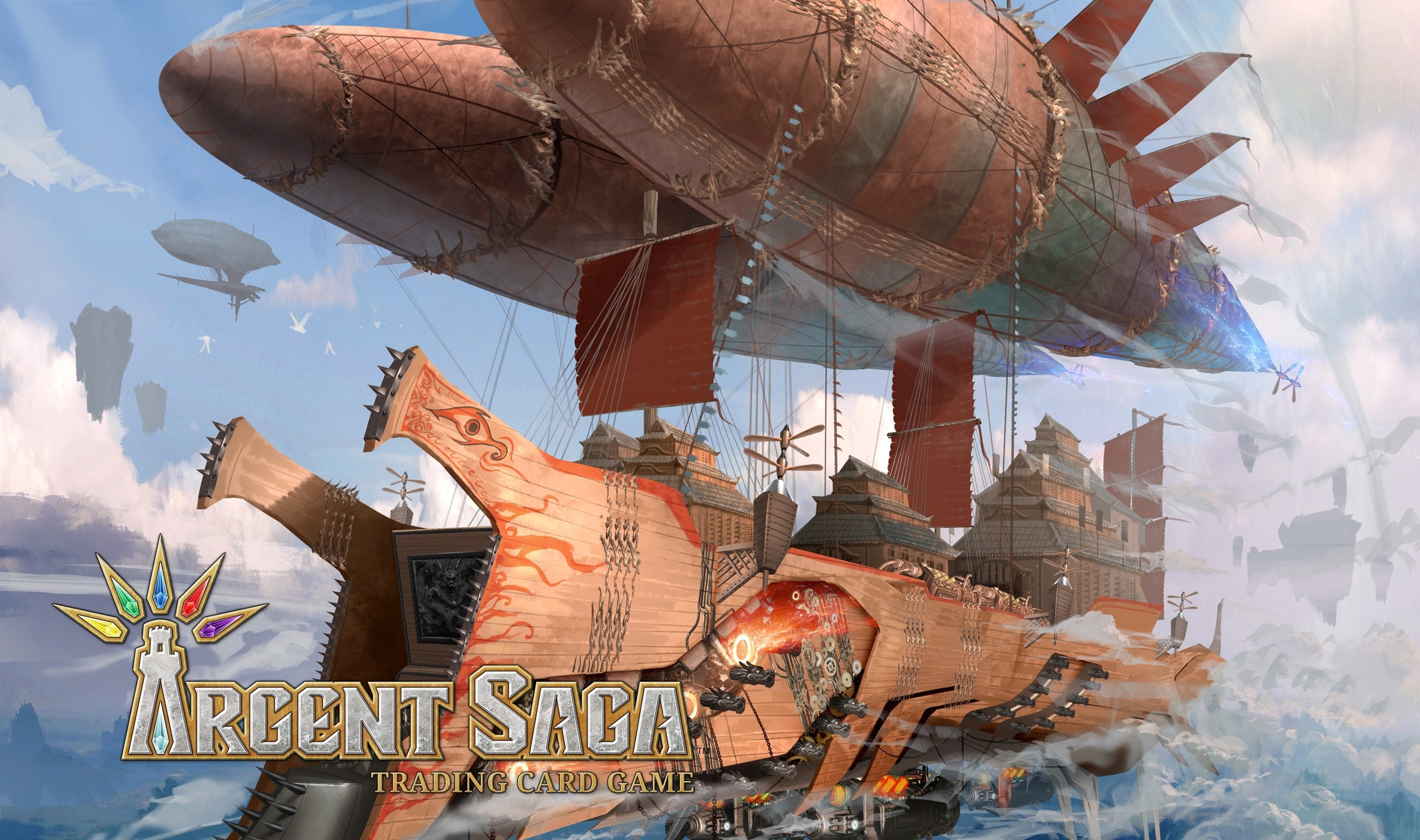 Image for Argent Saga TCG Rubber Event Playmat - Warship (Daily Exclusive: Gen Con 2019) - Playmats
