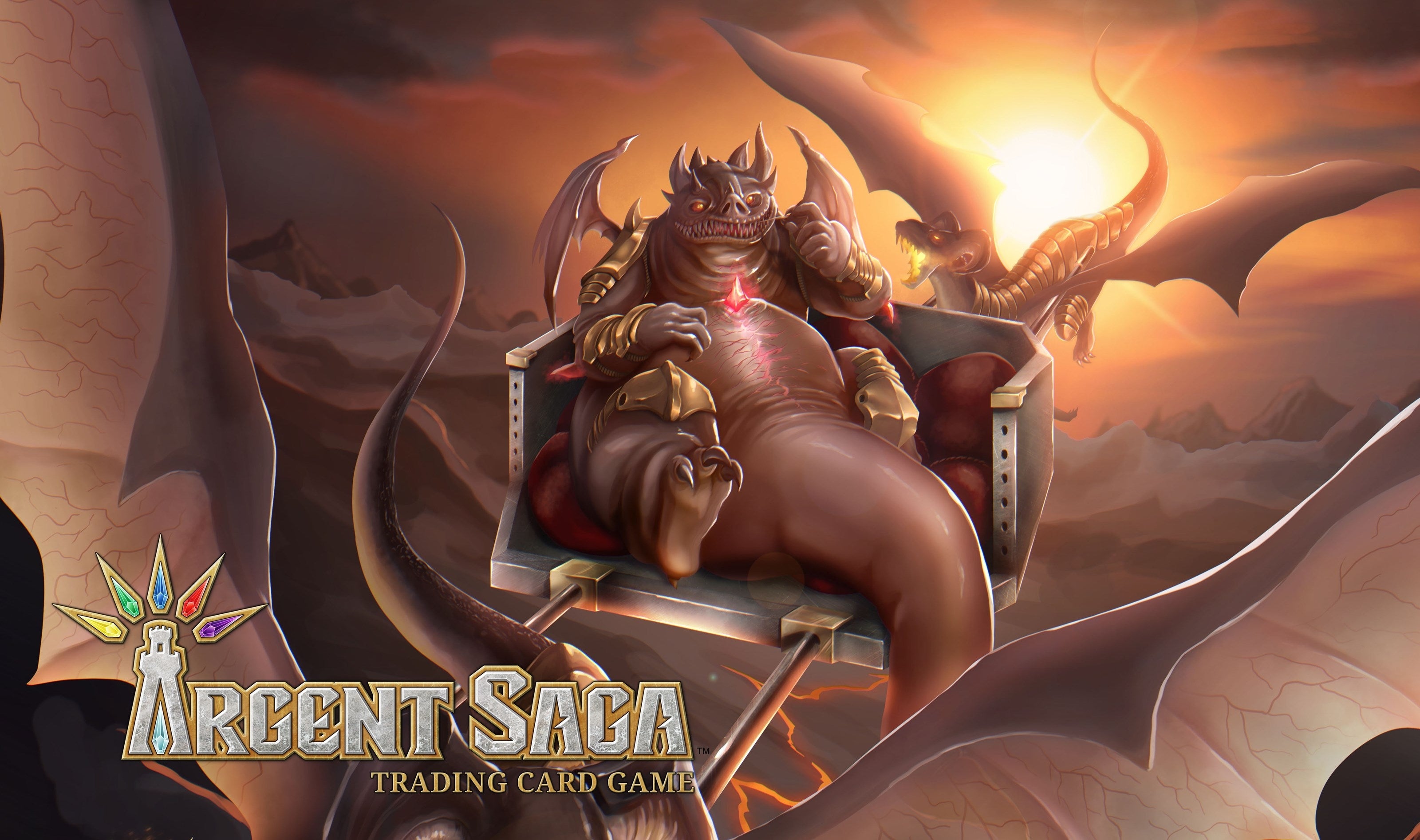 Image for Argent Saga TCG Rubber Event Playmat - Juvenile Dragon (Daily Exclusive: Gen Con 2019) - Playmats