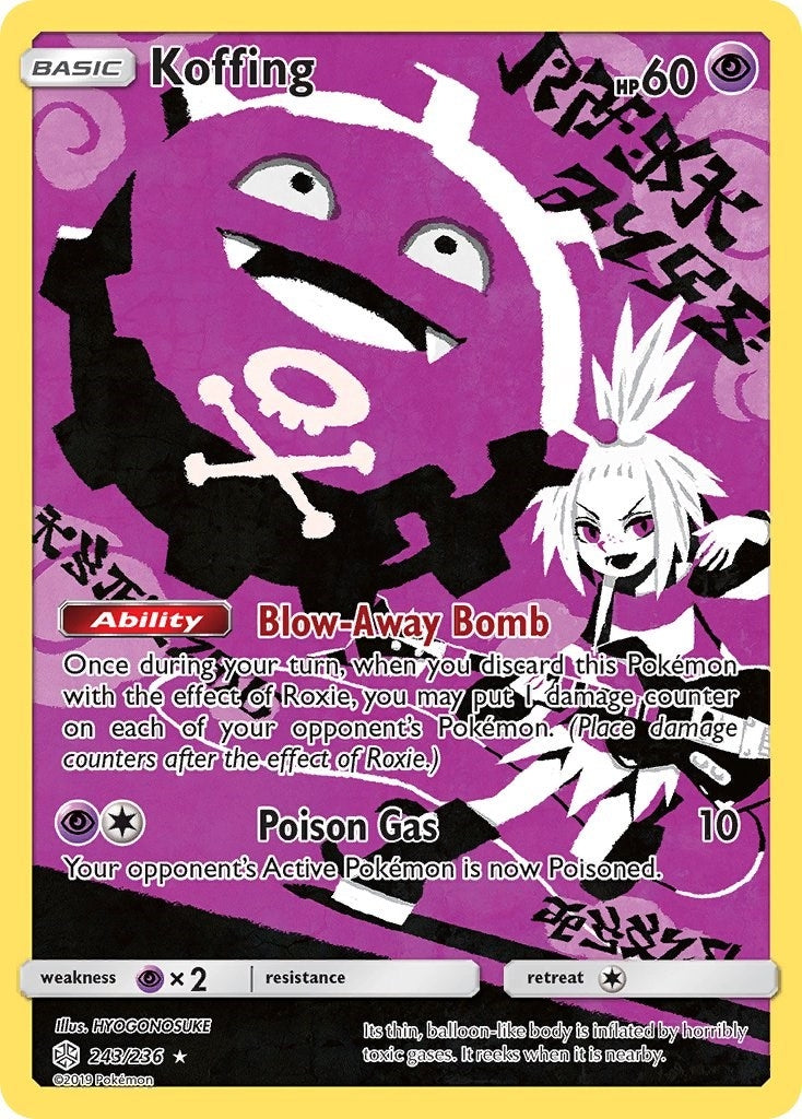 Koffing (Secret) (243/236) (SM - Cosmic Eclipse) - PokeBox USA