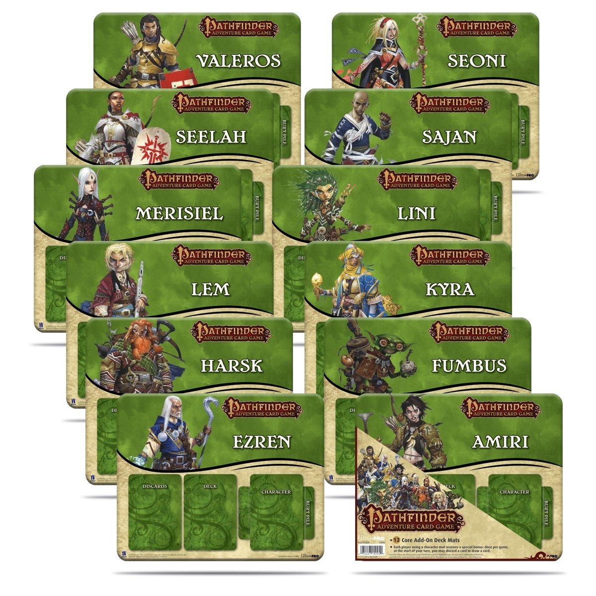 Image for Pathfinder Adventure Card Game Mini Mat (12-Pack) - Playmats