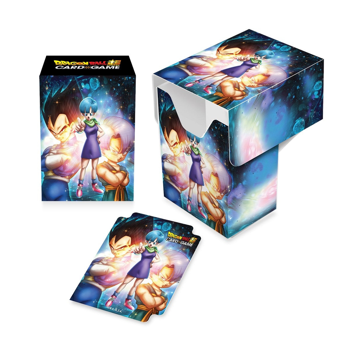 Image for Dragon Ball Super CCG Full-View Deck Box - Bulma, Vegeta, and Trunks - Deck Boxes