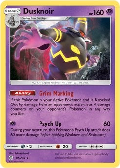 Image for Dusknoir - 85/236 (Prerelease Kit Exclusive) (085/236) (Deck Exclusives) (PR) - Pokemon