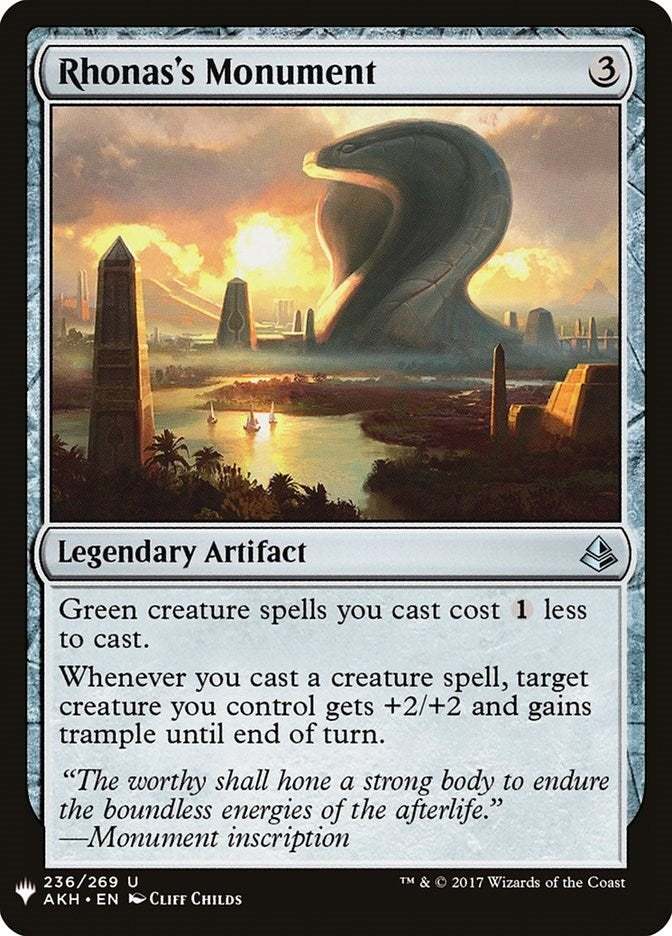 Rhonas's Monument (236) (The List Reprints) - PokeBox USA