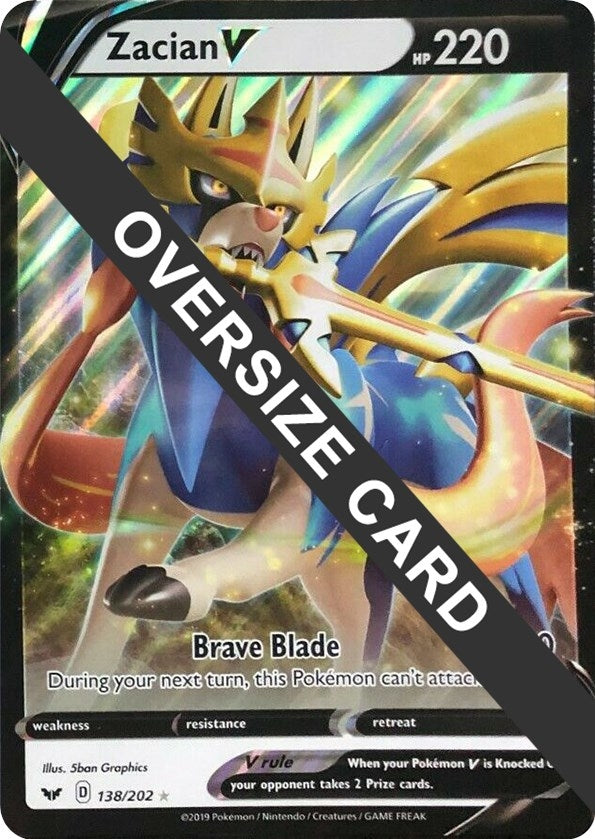 Image for Zacian V (138/202) (Jumbo Cards) (PR) - Pokemon