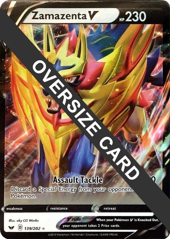 Image for Zamazenta V (139/202) (Jumbo Cards) (PR) - Pokemon