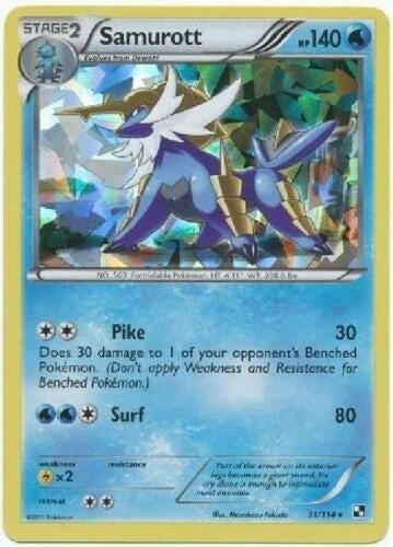 Image for Samurott - 31/114 (Cracked Ice Holo) (031/114) (Deck Exclusives) (PR) - Pokemon