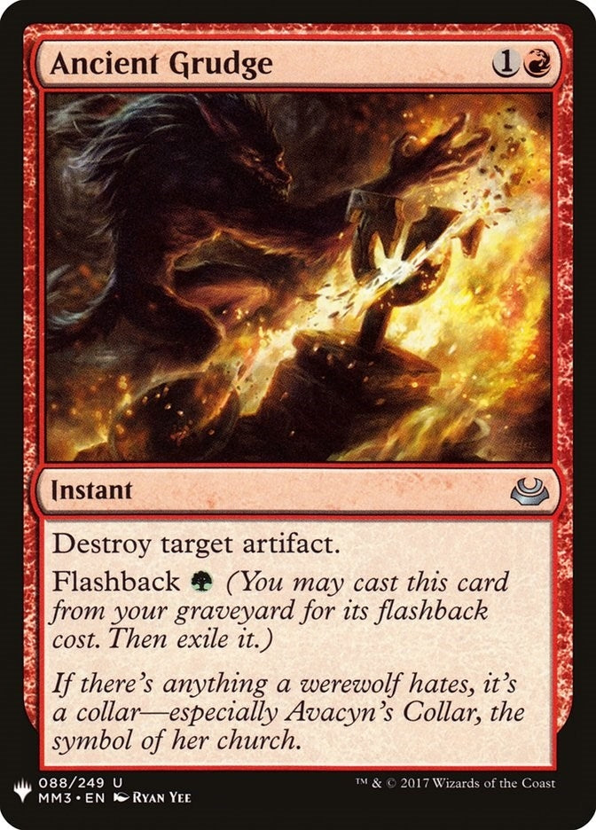 Ancient Grudge (88) (The List Reprints)