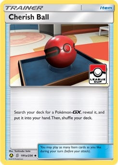 Image for Cherish Ball - 191a/236 (League Cup) (191a/236) (League & Championship Cards) (PR) - Pokemon
