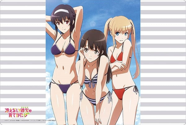Image for Bushiroad Rubber Mat Collection Vol.446: Saekano: How to Raise a Boring Girlfriend Flat - Megumi, Eriri, & Utaha - Playmats