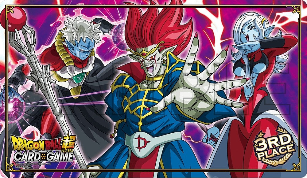 Image for Dragon Ball Super: Origins 2019 Team Tournament - 3rd Place Playmat featuring Mira, Demigra, & Towa - Playmats