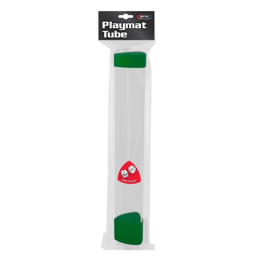 Image for BCW Playmat Tube with Dice Cap - Green - Playmats