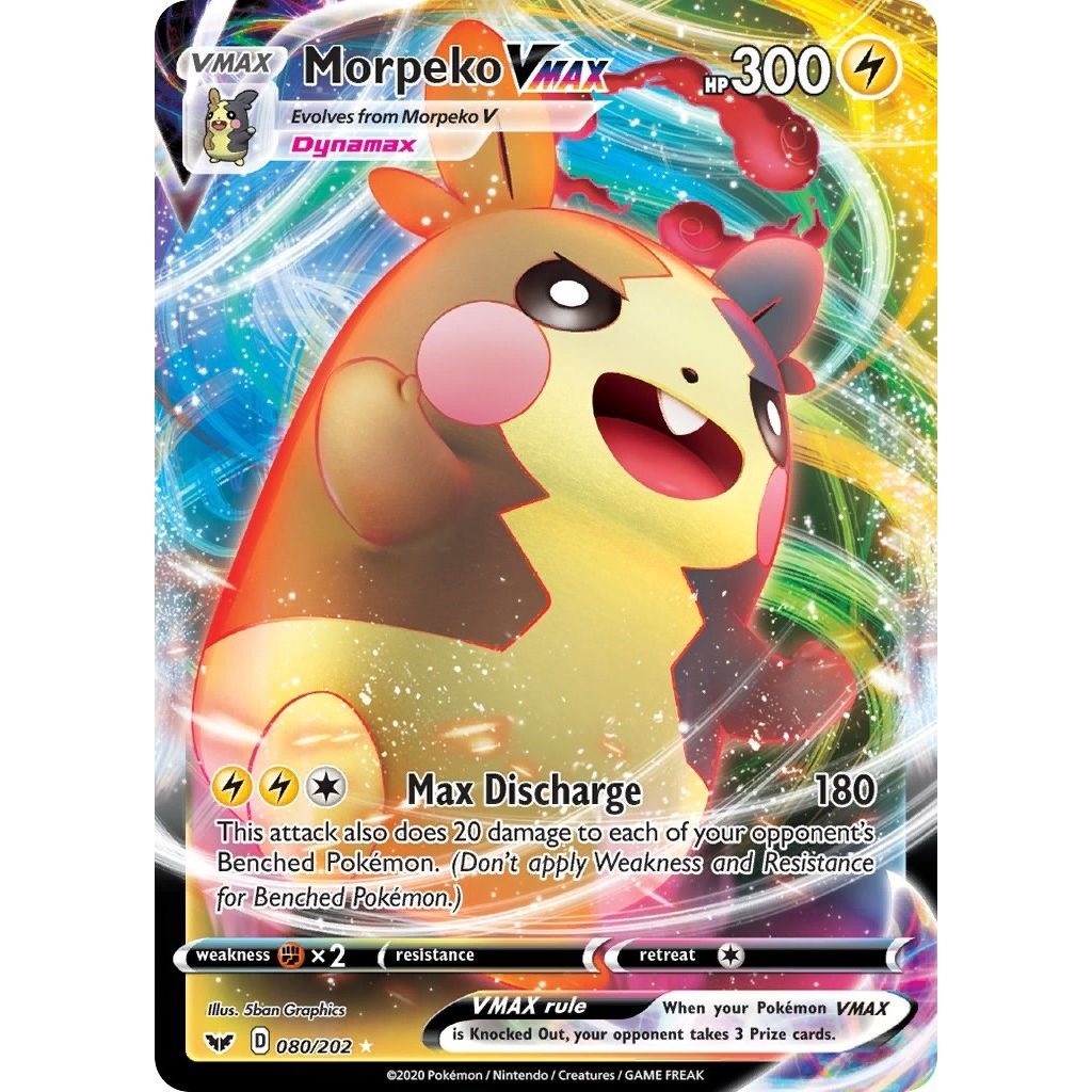 Morpeko VMAX (080/202) (SWSH01: Sword & Shield Base Set) - PokeBox USA