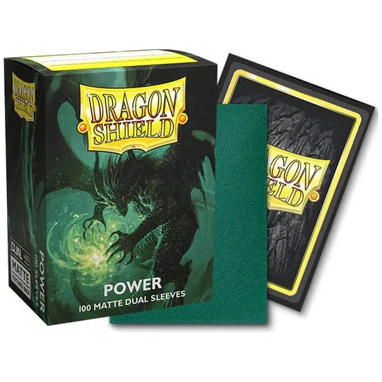 Dragon Shield - Standard 'Power' DUAL Matte Sleeves 100 pack - PokeBox USA