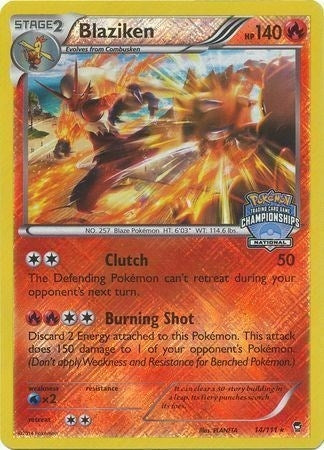Image for Blaziken - 14/111 (National Championships) (014/111) (League & Championship Cards) (PR) - Pokemon