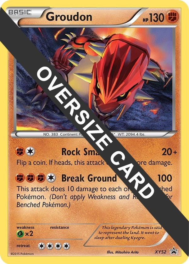 Image for Groudon - XY52 (XY Black Star Promo) (XY52) (Jumbo Cards) (PR) - Pokemon