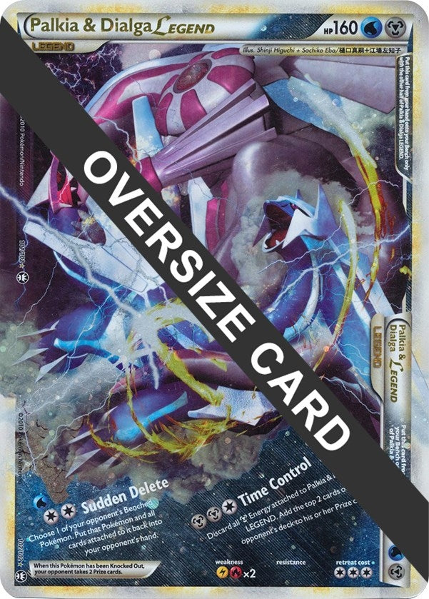 Image for Palkia & Dialga Legends - 101/102 + 102/102 (Single Oversized Promo) (101/102 + 102/102) (Jumbo Cards) (PR) - Pokemon
